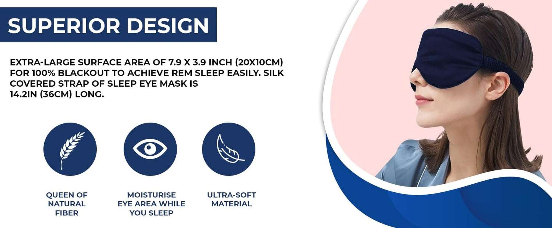 Luxury Mulberry Silk Sleep Mask — Black