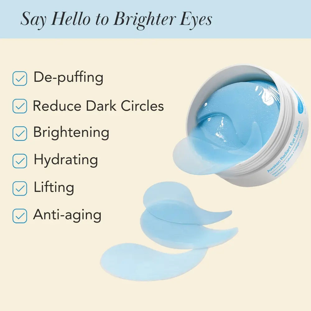 [Buy 1 Get 1 Free] De-Puffing Eye Patches - Hydrating Caffeine Collagen Under-Eye Bags & Puffiness Eye Masks