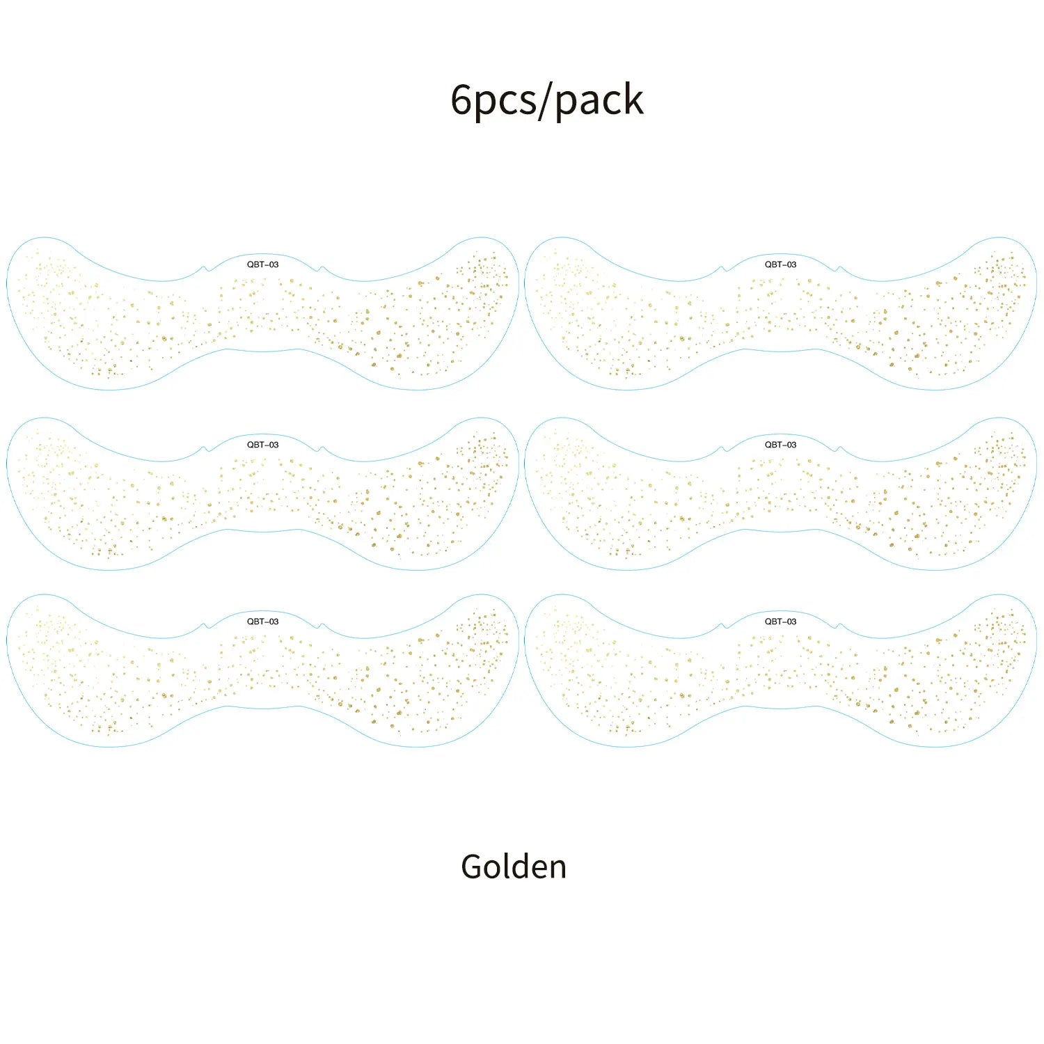 6Pcs Fake Freckle Stickers for Women Waterproof Golden Silver Glitter Temporary Tattoos for Face Makeup Holiday Music Party
