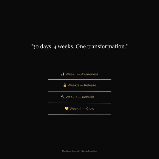 The Glow Journal — 30-Day Guided Journal for Women in Reinvention