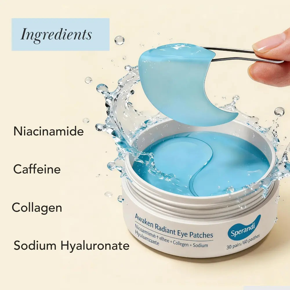 [Buy 1 Get 1 Free] De-Puffing Eye Patches - Hydrating Caffeine Collagen Under-Eye Bags & Puffiness Eye Masks